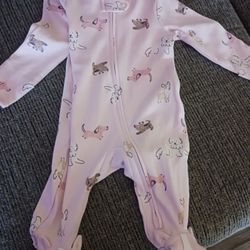 Baby Girl Footie Pijama 3 Months