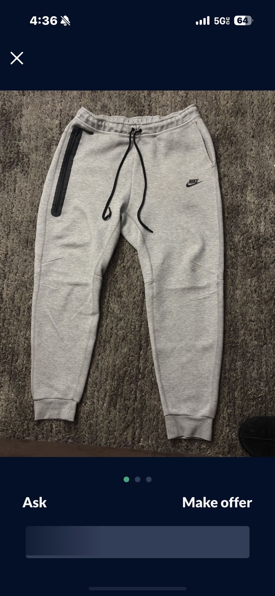 Nike tech 100 for full set size small