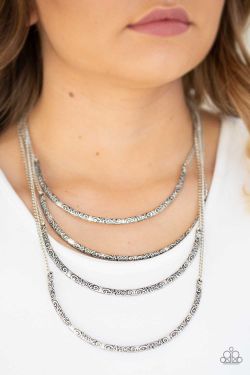 It Will Be Over MOON - Silver Necklace and Earring Set