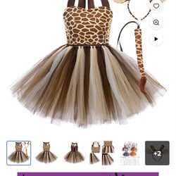 Toddler / Kids Giraffe Print Halloween Costumes – Set of 3