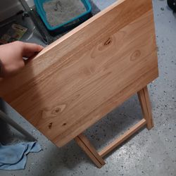 4 Piece TV Tray And Snack Table Set 