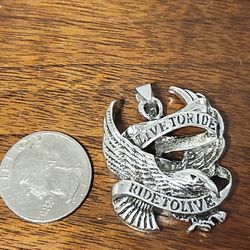 Live To Ride Pendant Only 
