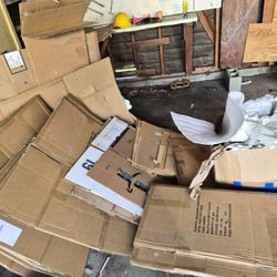 Free cardboard boxes and packing paper