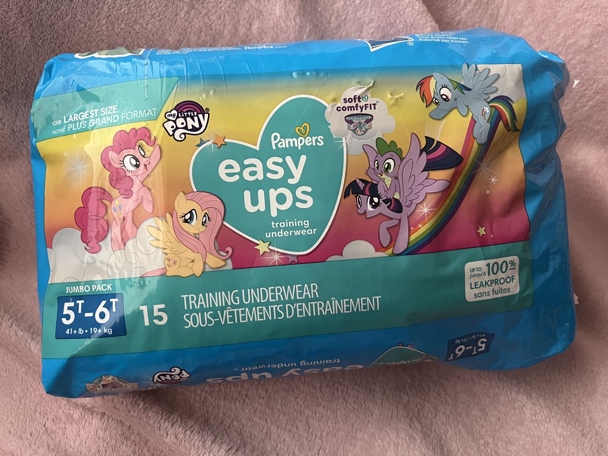 Pampers Easy Up Training Underwear Size 5T-6T