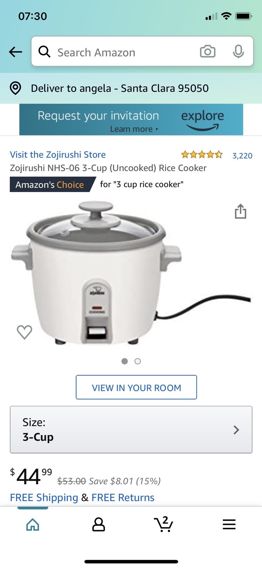 Zojirushi rice cooker 3-cup