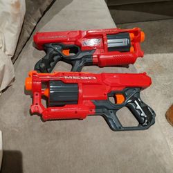 2 Nerf Mega Guns No Bullets