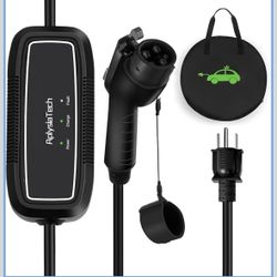 Portable EV Charger Level 1, 15Amp 110V, Electric Vehicle Charger with 21Ft Extension Cord,NEMA 5-15P for Plug-in Home EV Charging Station