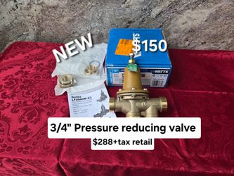 New 3/4" pressure reducing valve $288+tax retail