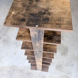 Tall Vertical Shoe Rack – 7-Tier Space-Saving Shoe Organizer (Dark Wood)