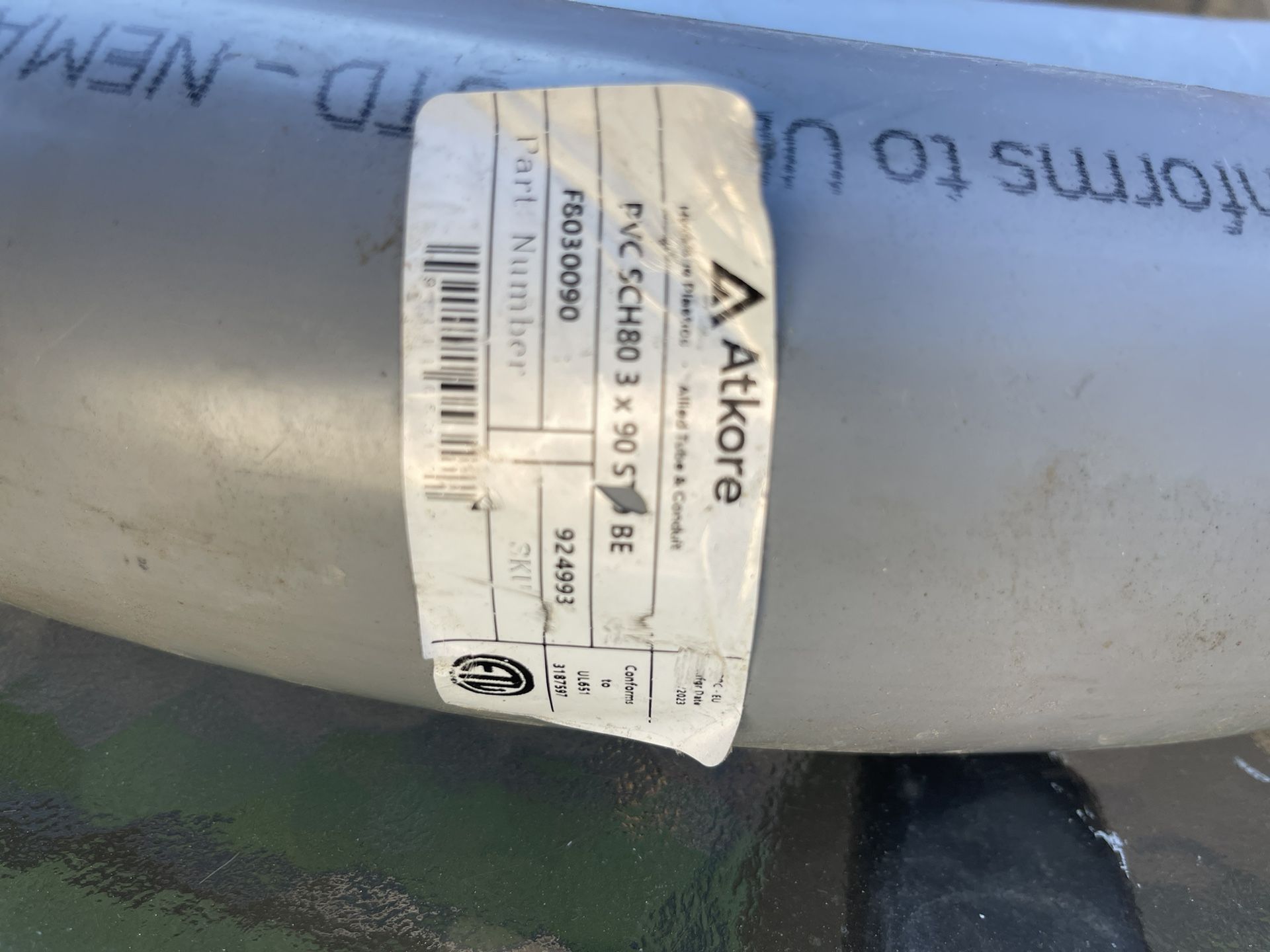 Under Ground Electrical Pipe Conduit