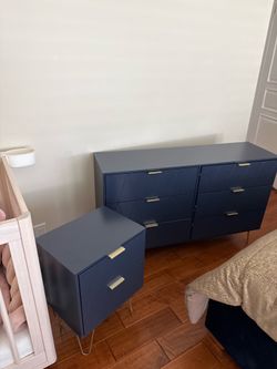 Dark blue and normal size