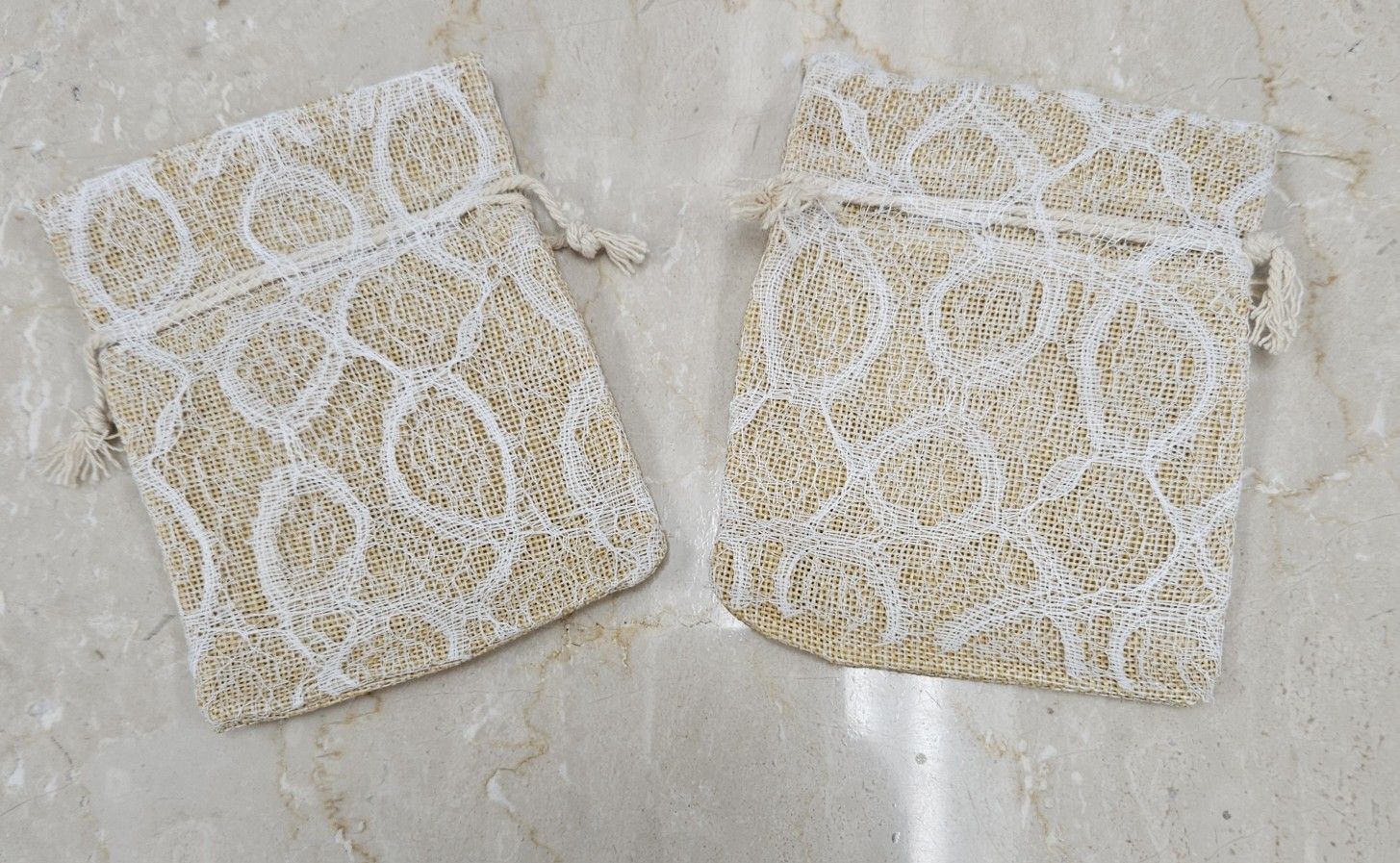 Fabric Gift Bags 4" X 4"