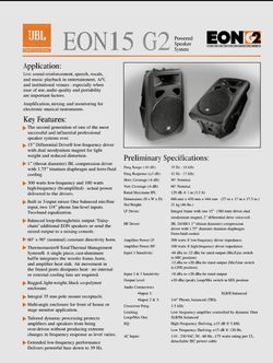 4 JBL EON15 G2 Monitors / Main Speakers