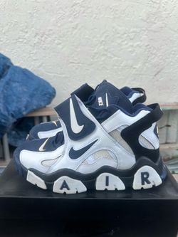 Size 9 - Nike Air Barrage White Mid Navy Black Yell Michigan  Wolverines retro