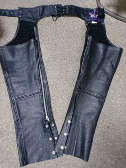 XXS leather biker chaps