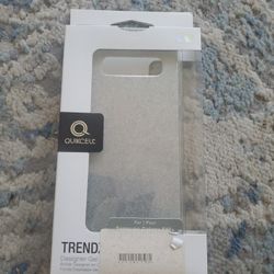 SAMSUNG S10+ CASE NEW IN BOX - SPARKLE SILVER