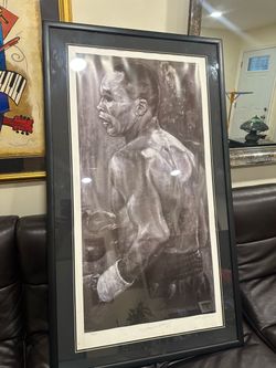 Stephen Holland SUGAR RAY LEONARD Autographed Boxing Limited Signed by artist