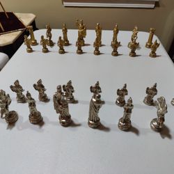 Copper Chess Pieces Full Set Handmade