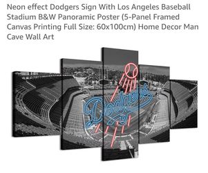 NEW 5 PIECE DODGER STADIUM CANVAS WALL ART (PERFECT FATHER'S DAY GIFT!!!)