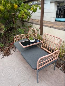 Nearly brand new patio bench