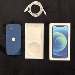 Blue iPhone 12 (Used like new) Unlocked 