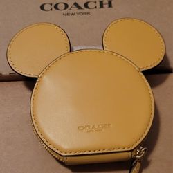 Coach XDisney Coin Purse in Buttercup Yellow