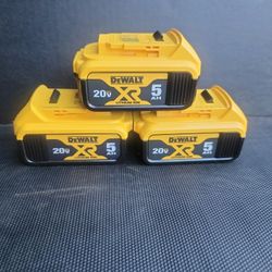 DEWALT 20V MAX XR 5.0 LITHIUM-ION BATTERY 