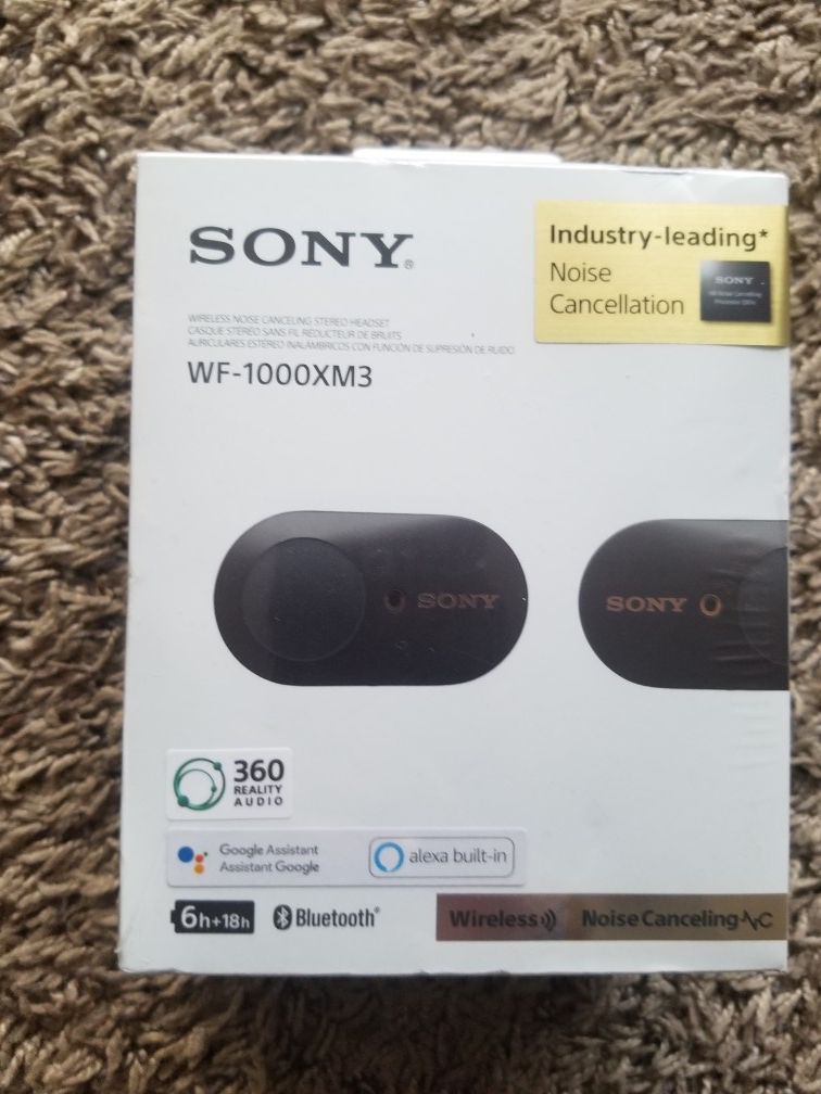 New!!! Sealed!!!Sony - WF-1000XM3 True Wireless Noise Cancelling In-Ear Headphones - Black . Pick up only!!!