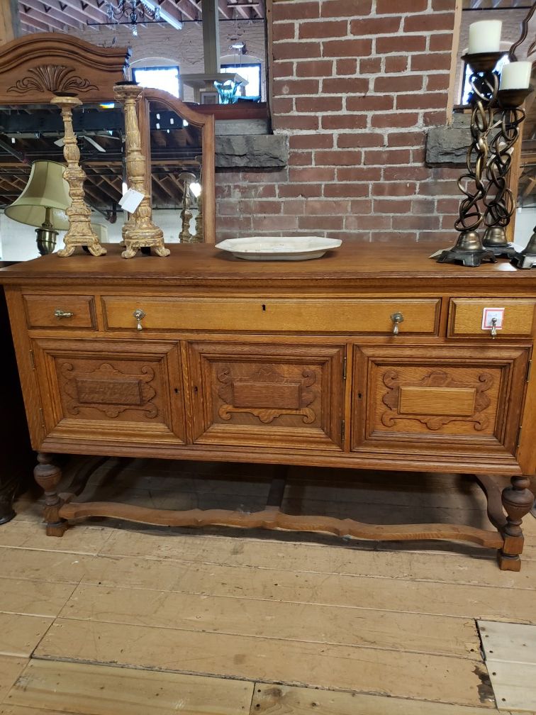 Antique server solid oak