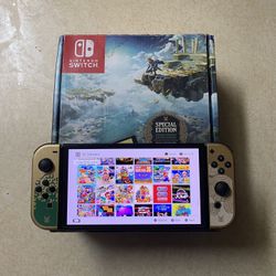 NINTENDO SWITCH OLED with 120 SWITCH GAMES