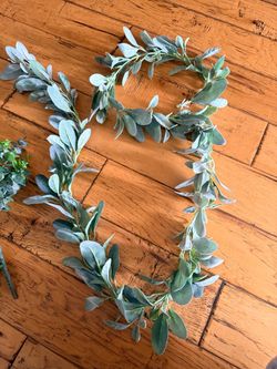 Faux Eucalyptus Leaf Garland/greenery/picks art