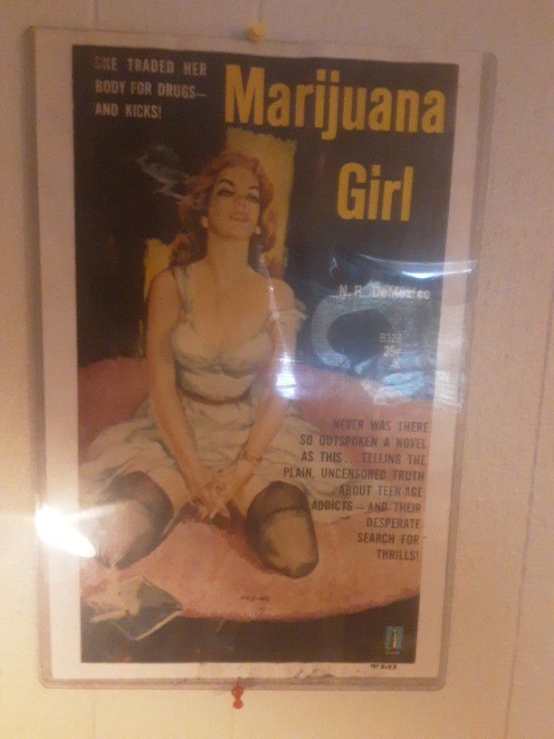 Signed And # Poster Marijuana Girl