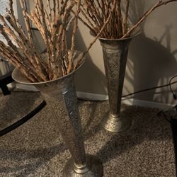 Metal Vases 