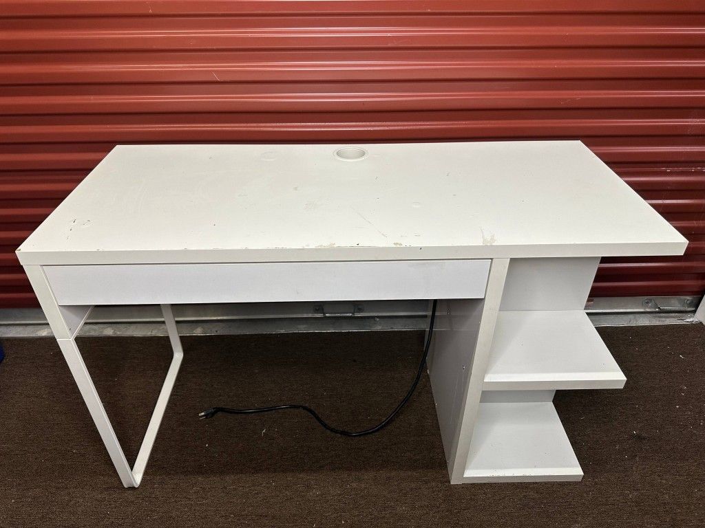 IKEA MICKE WHITE COMMUTER OFFICE DESK FURNITURE HOME PARTICLE BOARD SHELF 41 3/8 x 19 5/8 A1