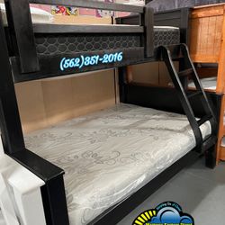Twin XL QUEEN bunk Bed With Mattresses Included New