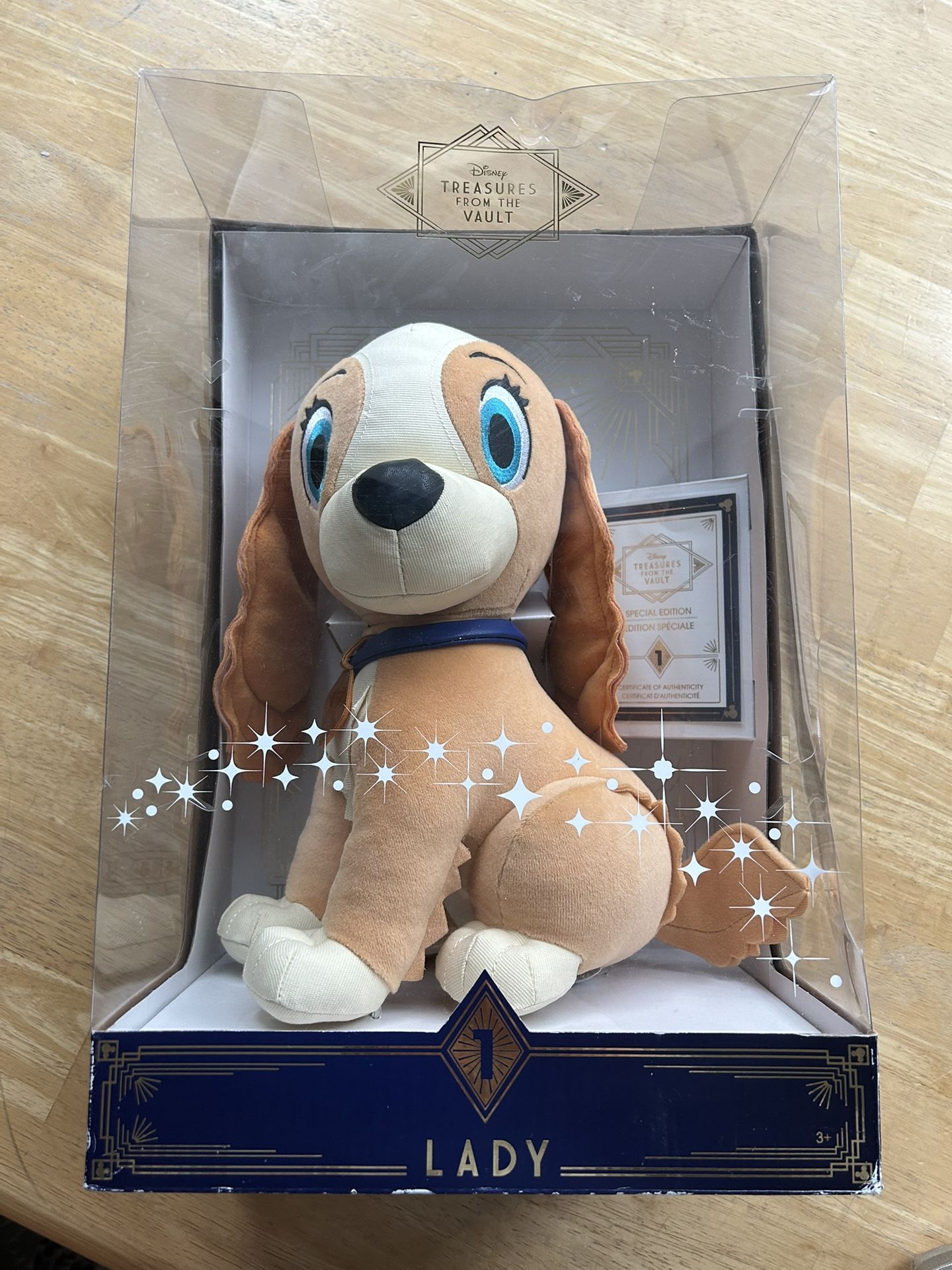 Disneys Lady From Lady And The Tramp treasures from the vaults stuffed animal plushy, special edition collectible toy
