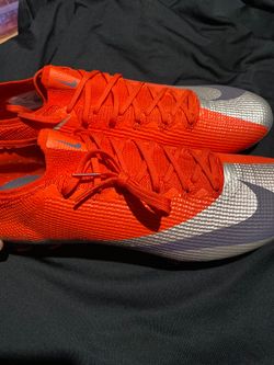 Nike Mercurial Soccer Cleats Orange Silver