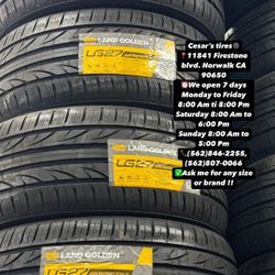 255/35R20 LANDGOLDEN A SET OF FOUR NEW TIRES, INCLUDES MOUNTING AND BALANCING WITH WARRANTY, ASK  ME FOR ANY SIZE OR BRAND, WE HAVE THE BEST PRICES!!