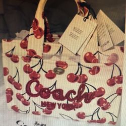 Cherry Coach Tote