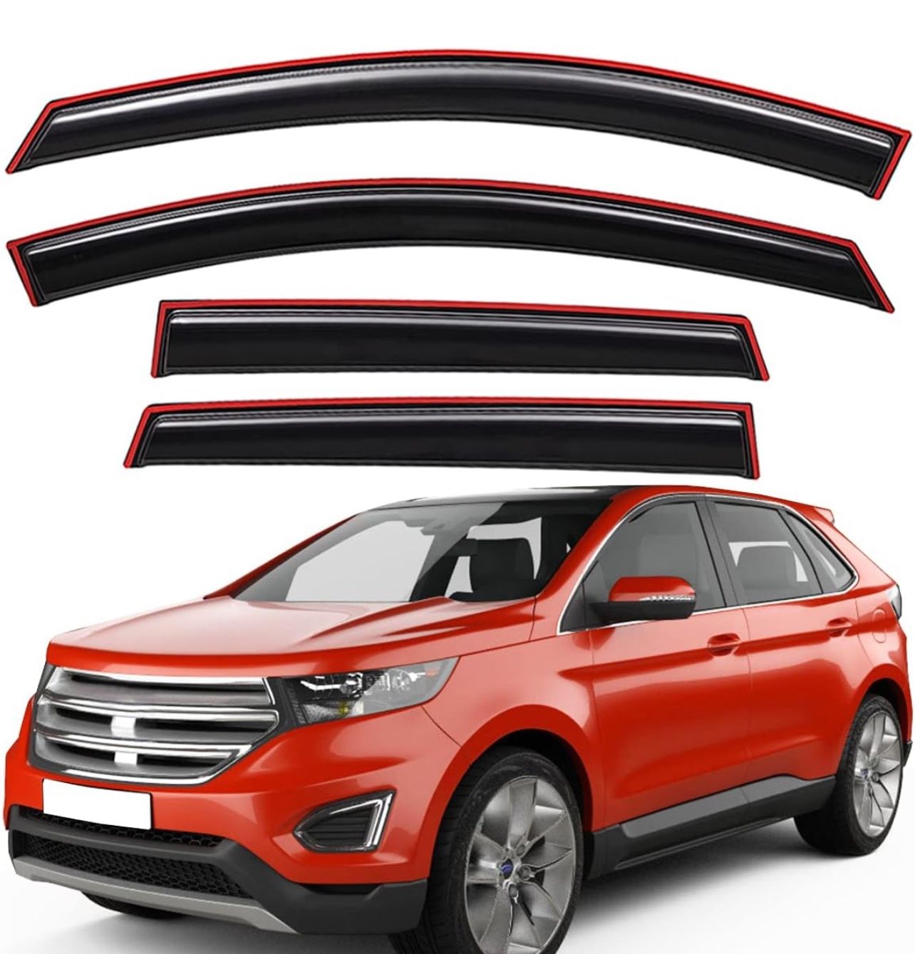 Lightronic WV194233 In-Channel Side Window Visor Deflector Vent Rain - View #10