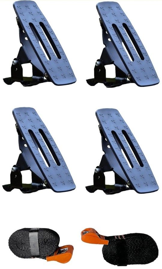 HD Kayak, Boat, Surfboard Carrier with Adjustable Cushioned Pads and Straps; Black Finish - CB