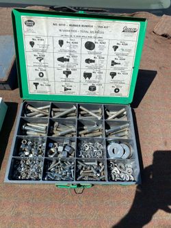 Nuts And Bolts in a metal case