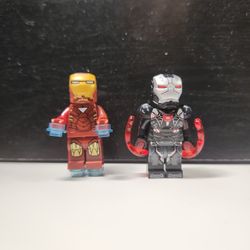 Unofficial Lego Iron Man & War Machine Minifigures 