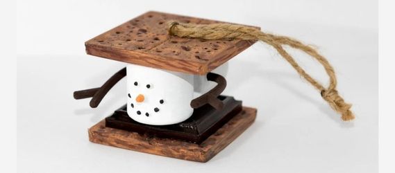 S'mores Snowman Christmas Ornament