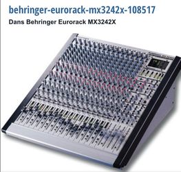 Behringer Eurorack MX3242X 32-Input 4-Bus Analog Mixing Console w/ Power Supply & Manual