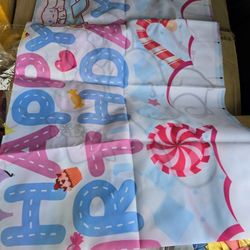 New Cinnamon Roll Backdrop And Balloon Party Pack