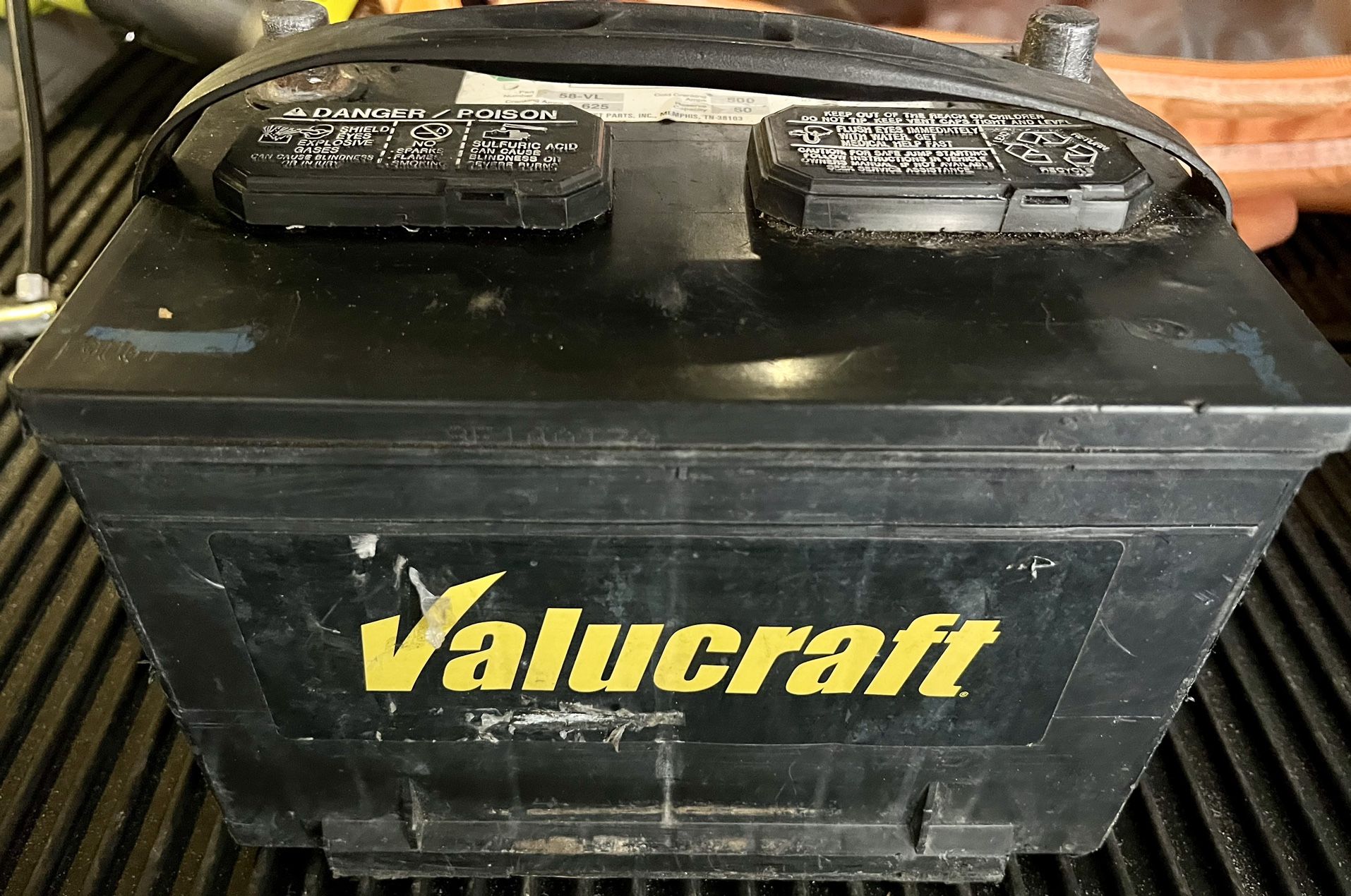 Car battery Valucraft 58-vl group size 58 cca 50