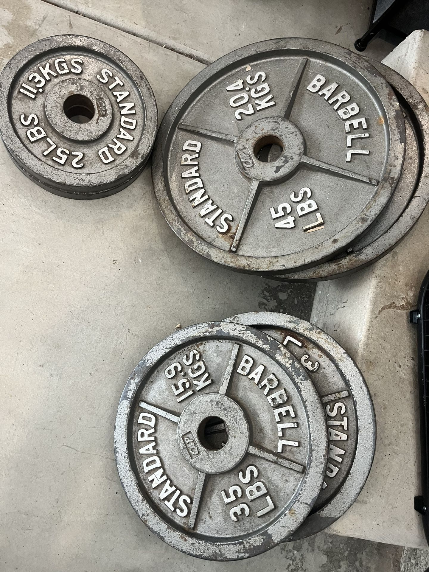 Standard Barbell Plate Set