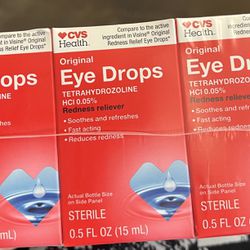 Eye Drops .50 Each Box Mínimum Purchase 1,000 Pieces Pick Up Only 