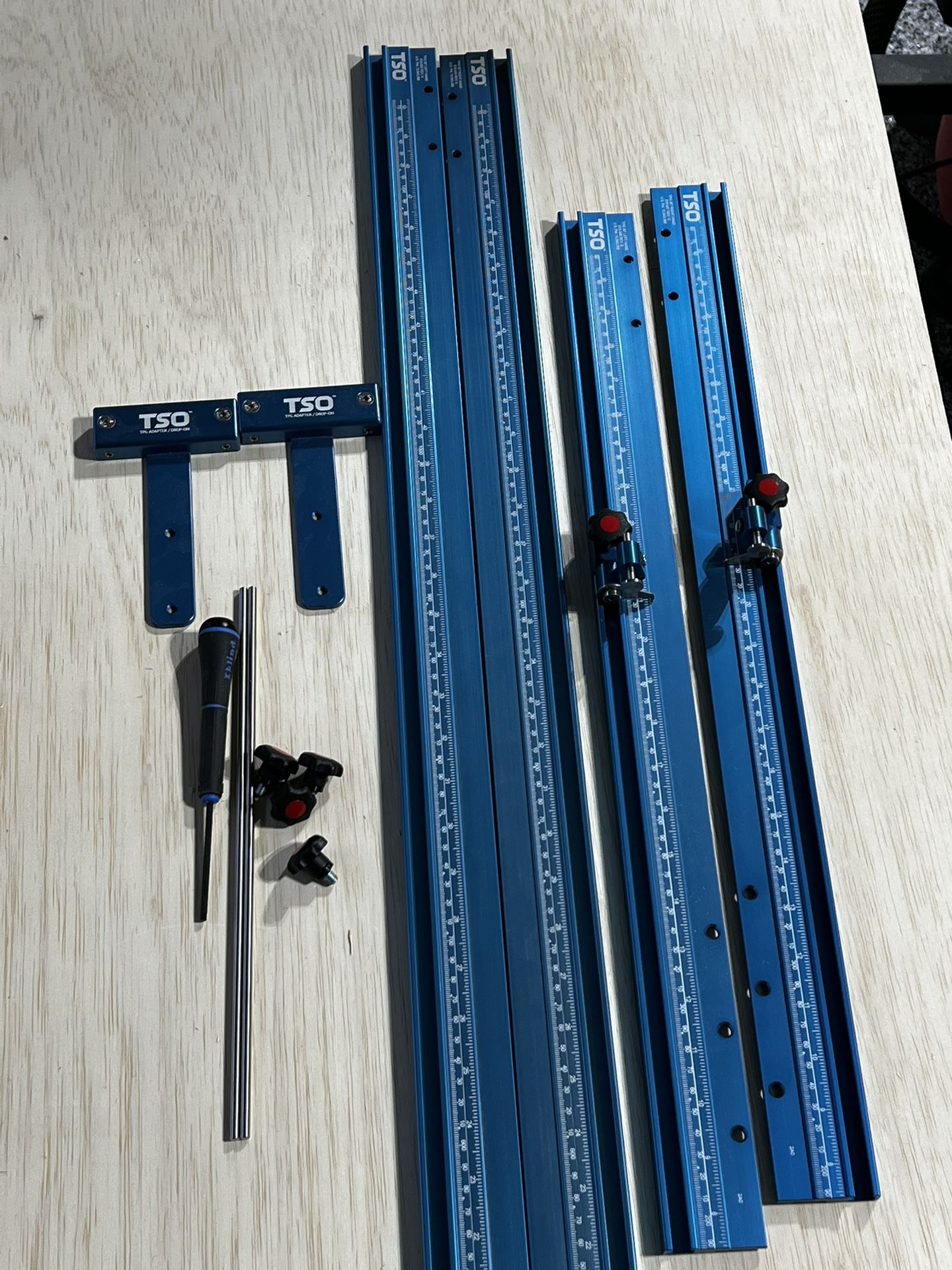 TPG Parallel Guide System & 2 TPG Adapters (Drop-On) for TPG Parallel Guide System